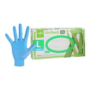 AloeTouch 3G Vinyl Exam Gloves Large Green Non-Sterile