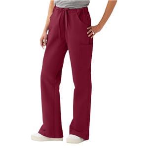 Scrub Pant 4 Pockets Medium Wine Unisex Ea