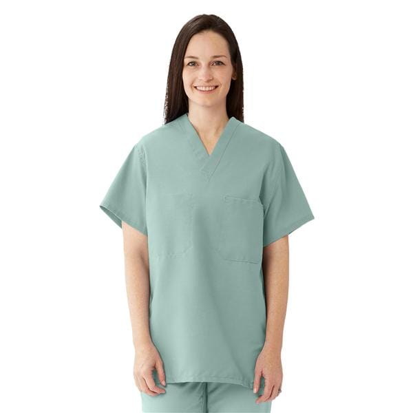 Scrub Shirt 1 Pocket Set-In Sleeves Large Seaspray Unisex Ea