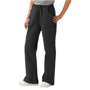 Scrub Pant 4 Pockets Medium Black Unisex Ea