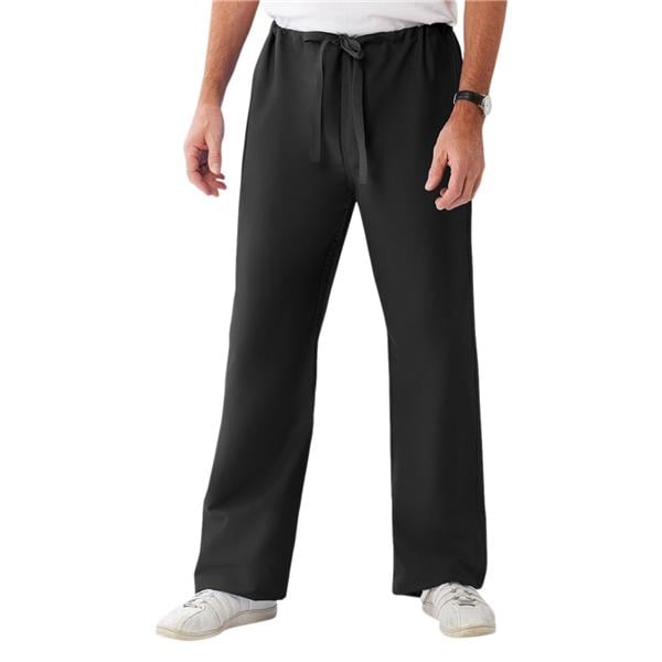 Scrub Pant 1 Pocket X-Large Black Unisex Ea