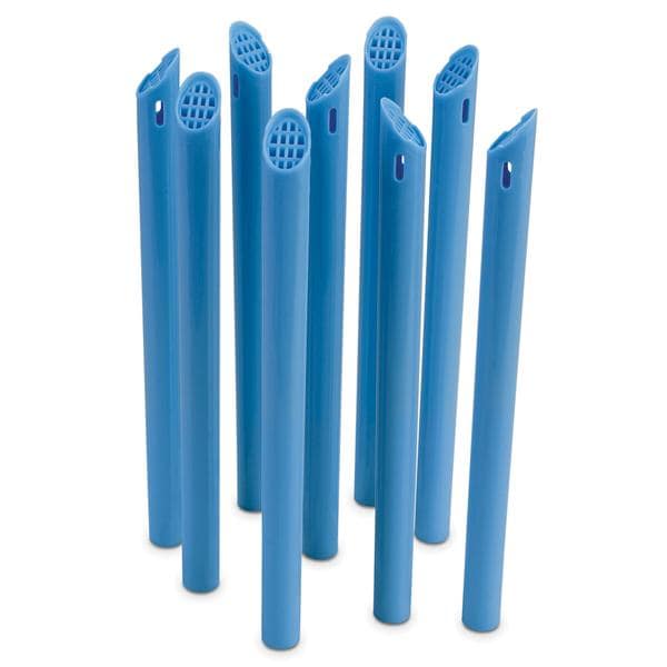 Aspirator Tip Screen Vented Blue 6 in 100/Pk