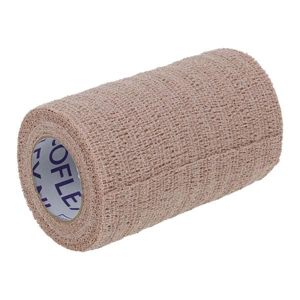 CoFlex NL Compression Bandage Elastic 4"x5yd Tan Non-Sterile 18/Ca