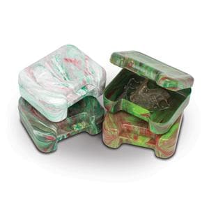 Retainer Cases Assorted Evergreen Swirl 24/Pk