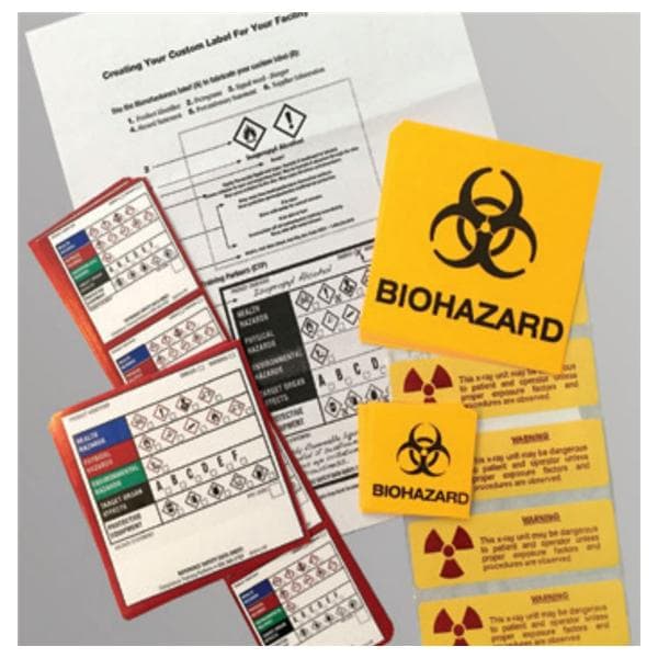 Variety Pack of Hazardous Materials Labels 85/Pk