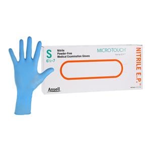 MICRO-TOUCH EP Nitrile Exam Gloves Small Extended Blue Non-Sterile