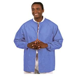 Warm-Up Jacket 2 Pockets Long Raglan Sleeves Large Ceil Blue Ea