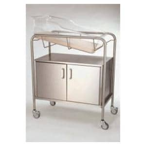 Hospital Bassinet Stainless Steel With 17" Closed Cabinet Ea