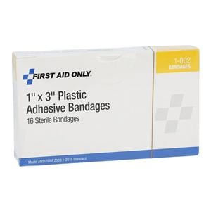 Pacc-Kit Strip Bandage Plastic 1x3" Flesh Sterile 16/Bx