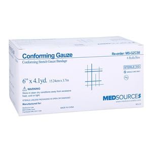 Conforming Bandage Gauze 6" Sterile 6/Bx