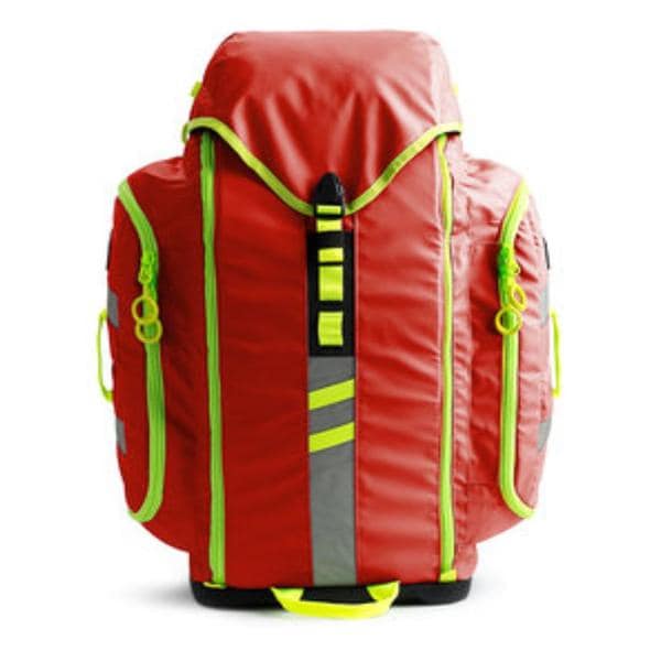 G3 Backup Medical Backpack 8.5x18x25" Red QuickZip Zpr Fm Mlded Shldr Strp