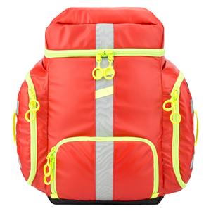 G3 Clinician Jump Bag Pack 7x19x22" Red/Yellow Zipper Closure Mlded Shldr Strp