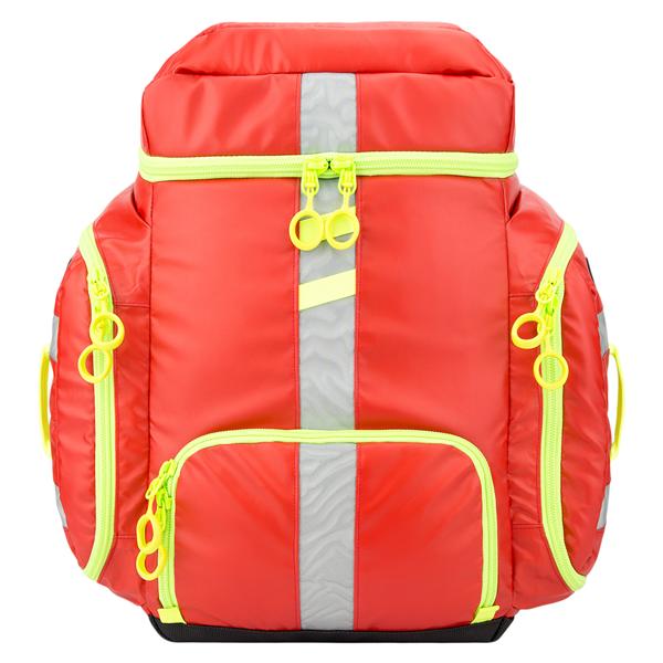 G3 Clinician Jump Bag Pack 7x19x22" Red/Yellow Zipper Closure Mlded Shldr Strp