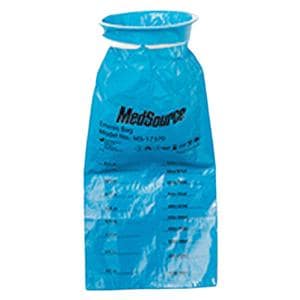 Emesis/Collection Bag 1000cc Blue Plastic 24/Pk