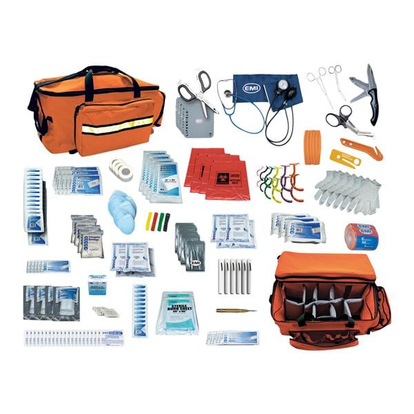 Multi Trauma Emergency Response Kit 24x10x10" Orange Zipper Closure