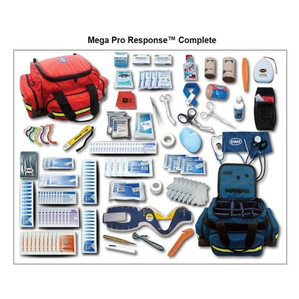 Mega Pro Response Trauma Response Bag 20x15.5x9" Orange Zpr Adj/Dtchbl Slng Strp