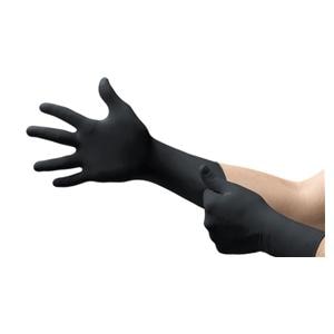 MICROFLEX MidKnight Xtra Nitrile Exam Gloves Medium Extended Black Non-Sterile