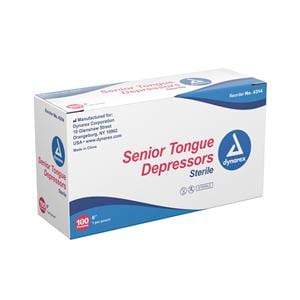 Tongue Depressor 6" Wood Sterile Adult 1000/Ca