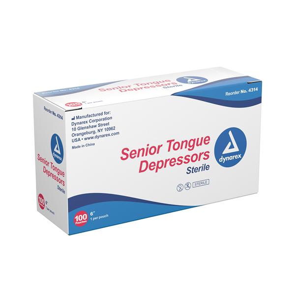 Tongue Depressor 6" Wood Sterile Adult 1000/Ca