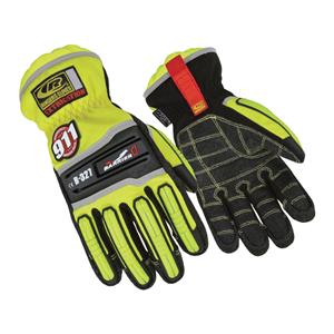 Ringers Kevlar / Flexible Thermoplastic Rubber Extrication Gloves Lg Ylw/Blk