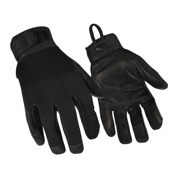 Ringers Synth Lthr/Kevlar/Flex Thrmplstc Rbr Flm Rstnc Tactical Gloves XS Blk