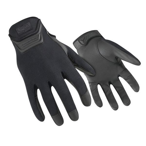 Ringers Synthetic Leather / Spandex Lightweight Tactical Gloves Medium Black