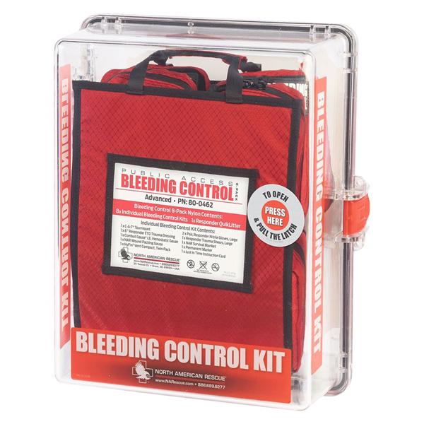 Public Access Bleeding Control Station Red