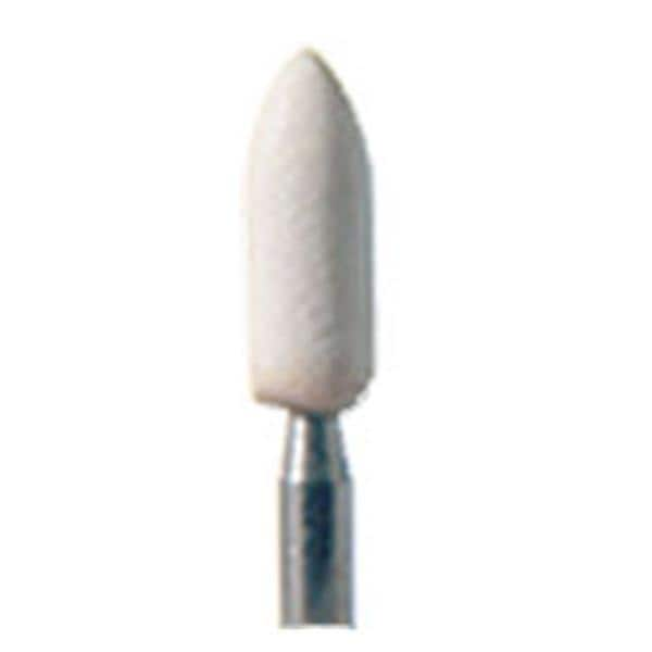 White Arkansas Mounted Abrasive Extra Fine Pointed Cylinder White 5/Pk