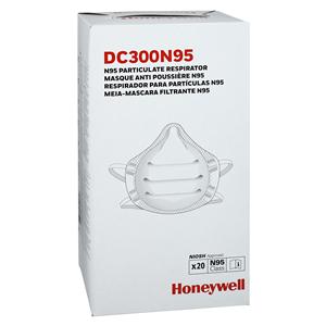 Honeywell Face Mask N95 Respirator Not Authorized for Medical Use 20/Bx