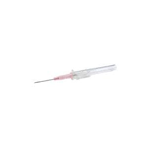 TrueSafe Blood Control IV Catheter Push Button 20 Gauge 1.16" Pink 50/Bx