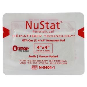 NuStat Hemostatic Dressing Gauze Pad 4x4