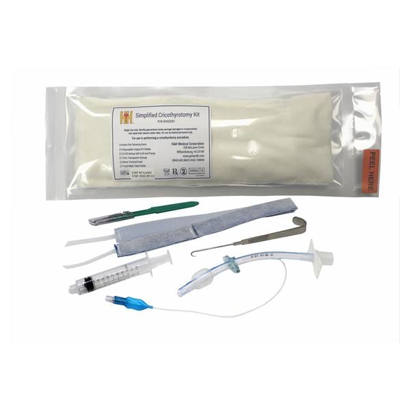 Safeguard Medical Simplified Cricothrotomy Kit For Crcthrtmy Disposable 10/Ca