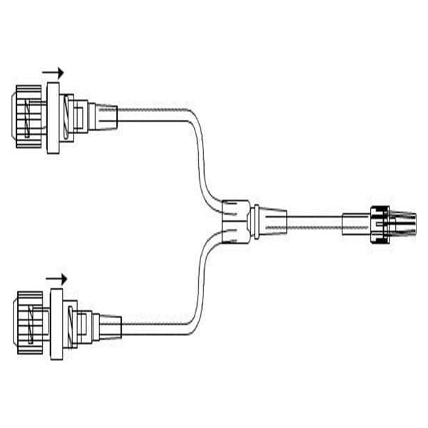 ICU Medical MiniBore Extension Set 4" Rotating Luer Lock 50/Ca