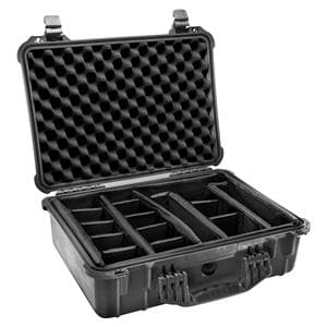 Pelican Case New Black Polypropylene With Padded Dividers Ea