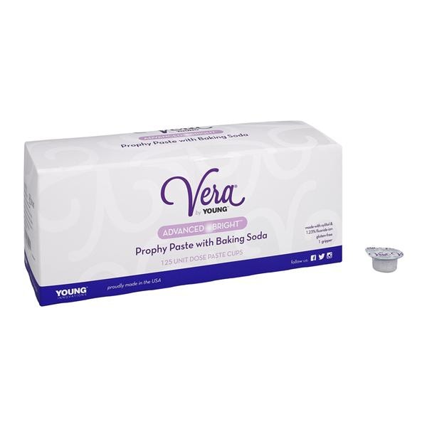 Vera Advanced Bright Prophy Paste Medium-Coarse Assorted Flavors 125/Bx