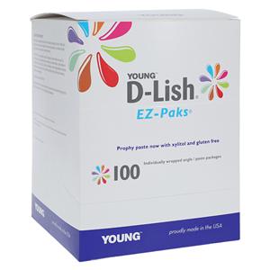 D-Lish EZ Paks Prophy Packs Coarse Mint 100/Bx