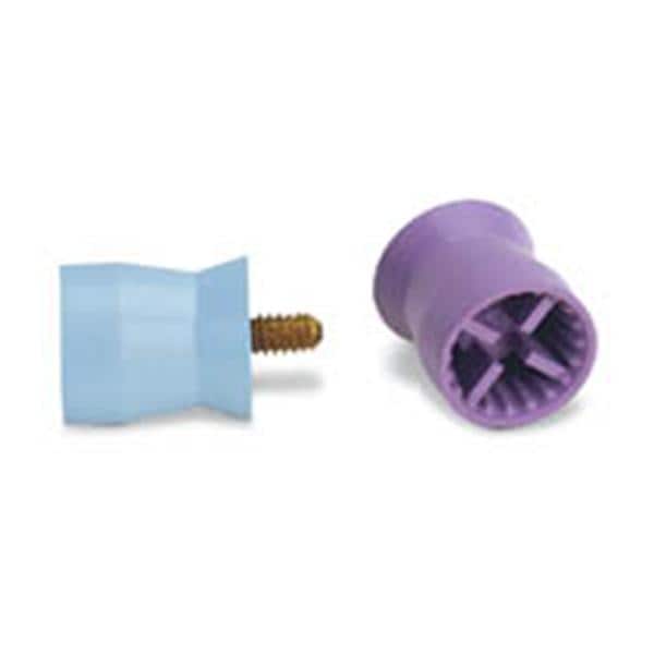 Petite Web Prophy Cups Soft Screw Type Purple Latex-Free Short 144/Pk