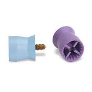 Petite Web Prophy Cups Firm Screw Type Light Blue Latex-Free Short 144/Pk