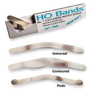 HO Bands Tofflemire Dead Soft Matrix Band 0.001 in Size MOD 2 100/Pk