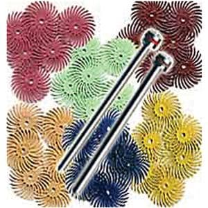 Scotch-Brite Polishing Bristle Discs & Mandrel Assorted 38/Bx