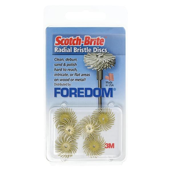 Scotch-Brite Polishing Bristle Discs 80 Grit 6/Pk