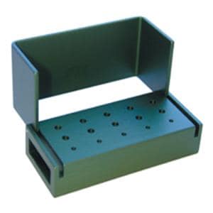 Bur Block Aluminum 15 Hole Green Ea