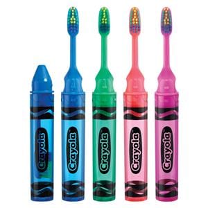 GUM Crayola Toothbrush 5-10 Years Compact Soft 12/Pk