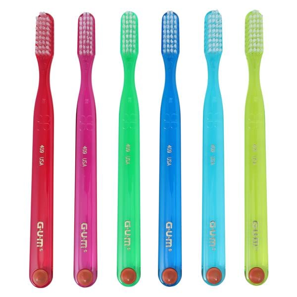 GUM Classic Manual Toothbrush Adult Soft Compact 12/Pk