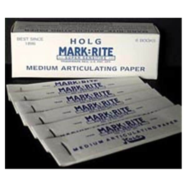 Holg MARK:RITE Articulating Paper Strips Thin Blue Booklet 12Bks/Bx