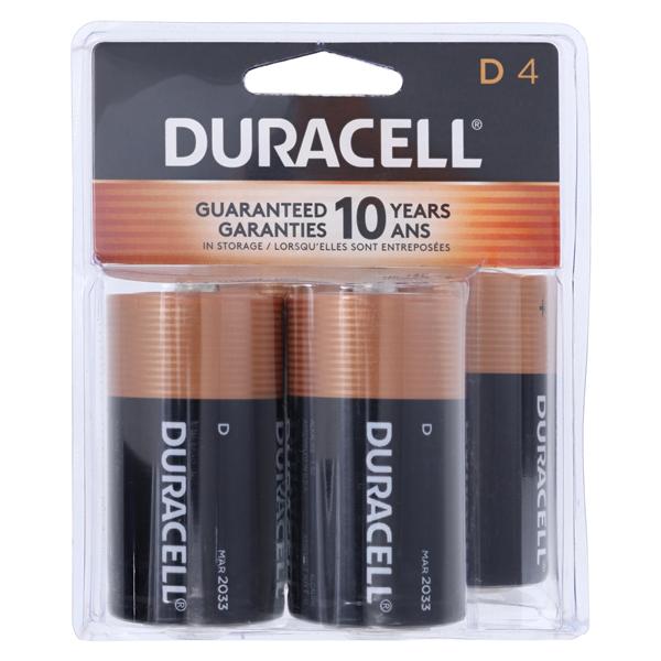 Duracell Size D Battery 4/Pk, 12 PK/CA