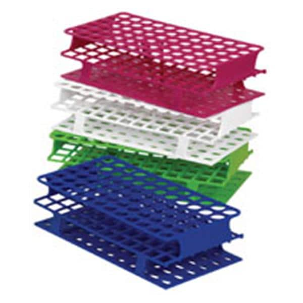 OneRack Tube Rack 13 mm dia tubes 72 Wells Blue 8/Bx