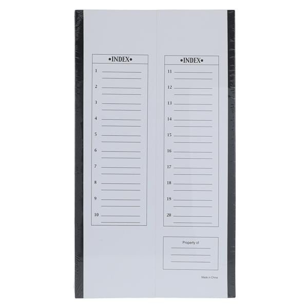 Microscope Slide Tray Black 20 Position Ea