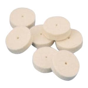 Felt Wheels Pin Hole Center Soft 3/4" x 1/8" 100/Bx