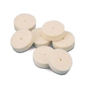 Felt Wheels Pin Hole Center Hard 1/2" x 1/8" 24/Bx